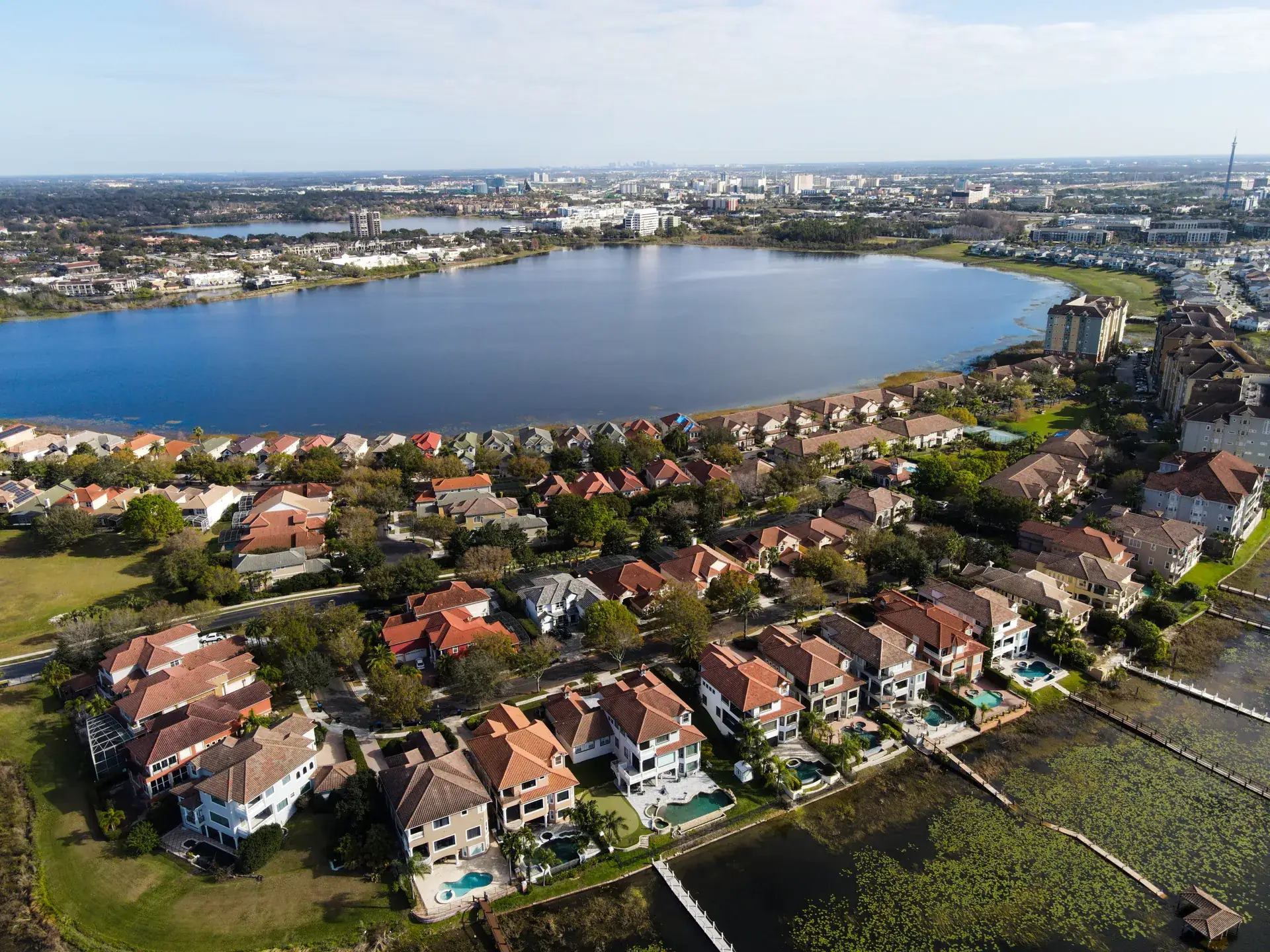 Aerial view of homes in Vizcaya