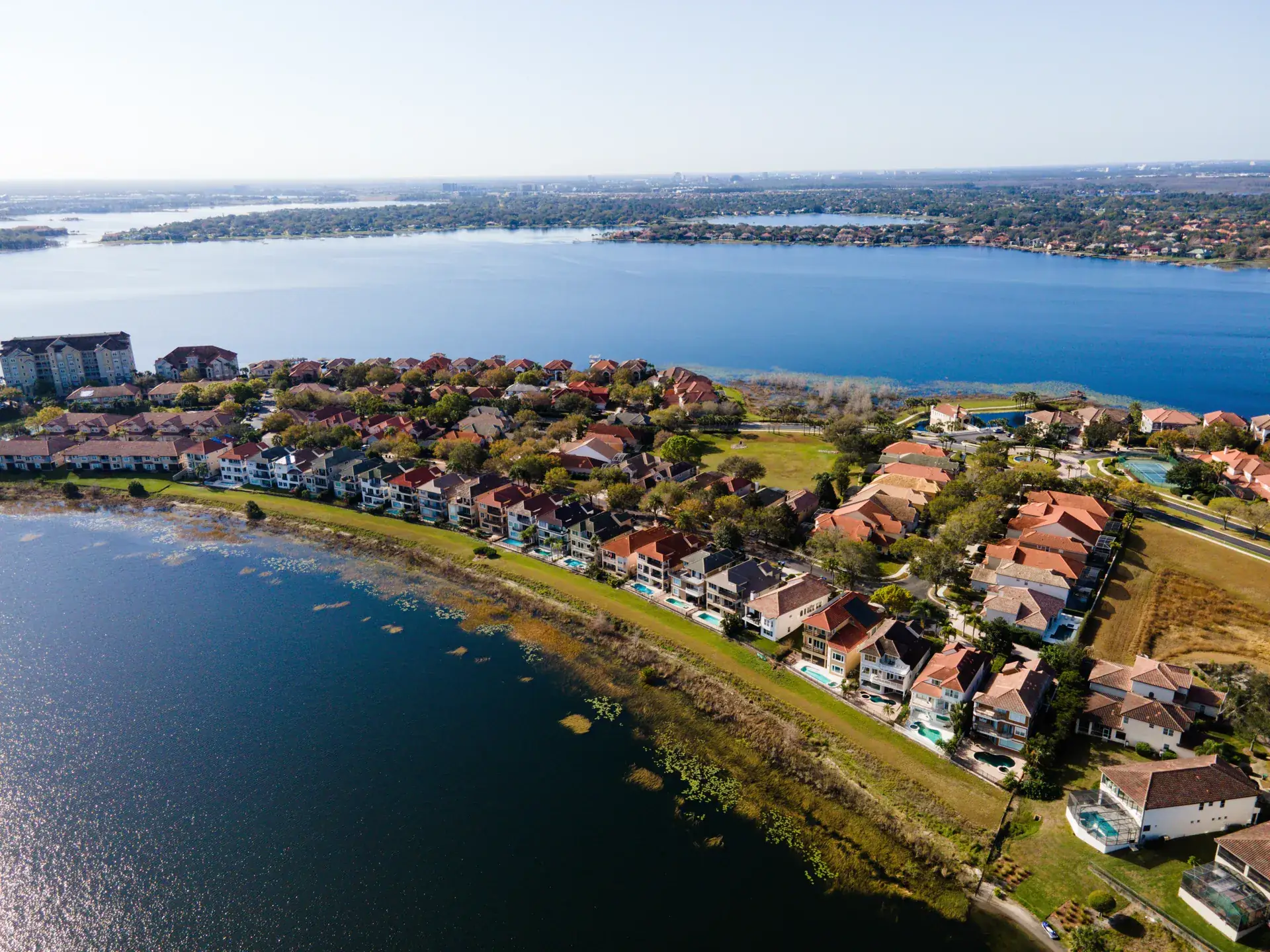 Aerial view of homes in Vizcaya
