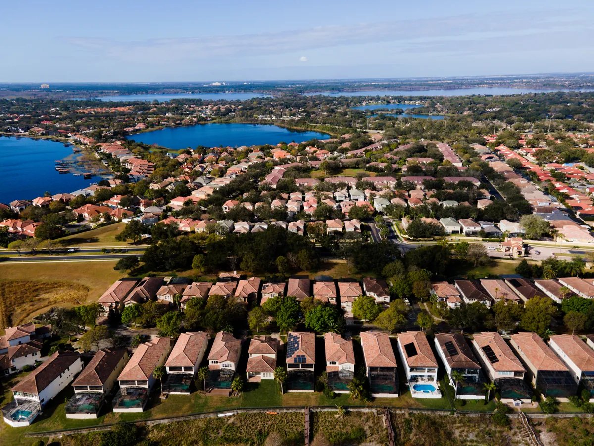 Aerial view of homes in Vizcaya