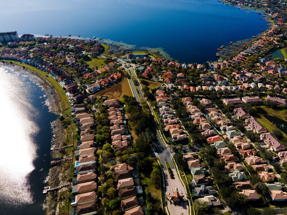 Aerial view of homes in Vizcaya
