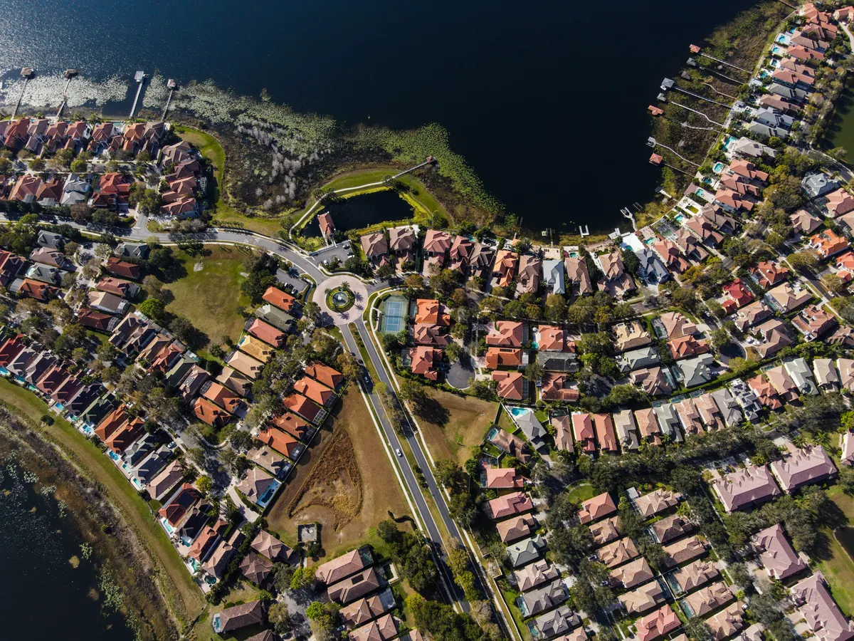 Aerial view of homes in Vizcaya