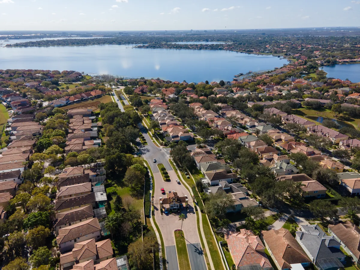 Aerial view of homes in Vizcaya