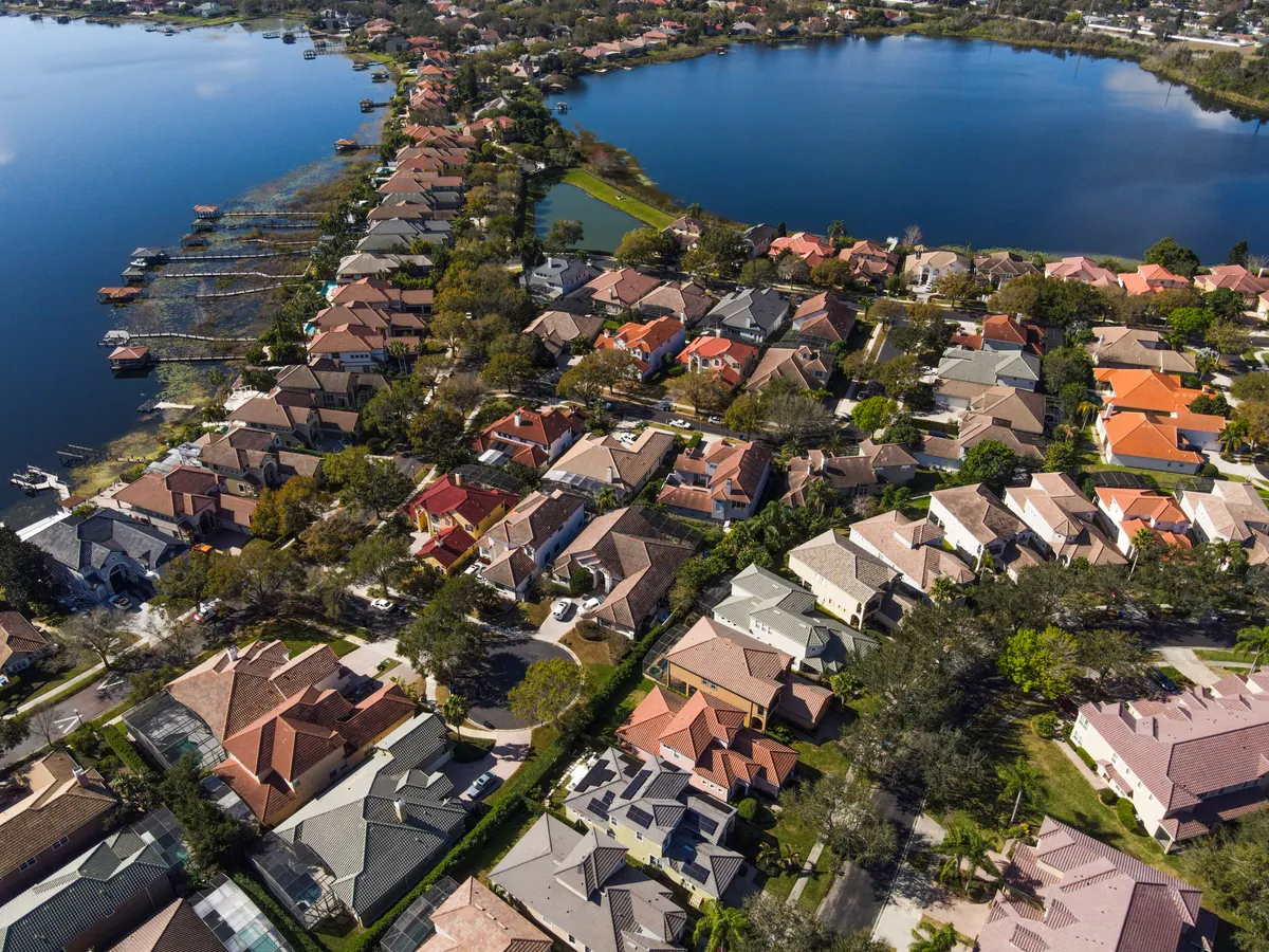 Aerial view of homes in Vizcaya